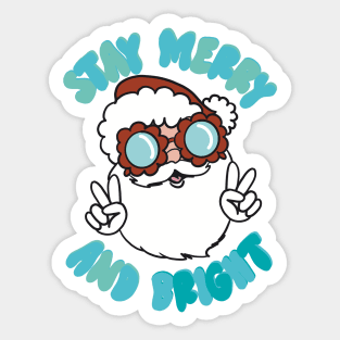 Merry and Bright- Christmas Sticker